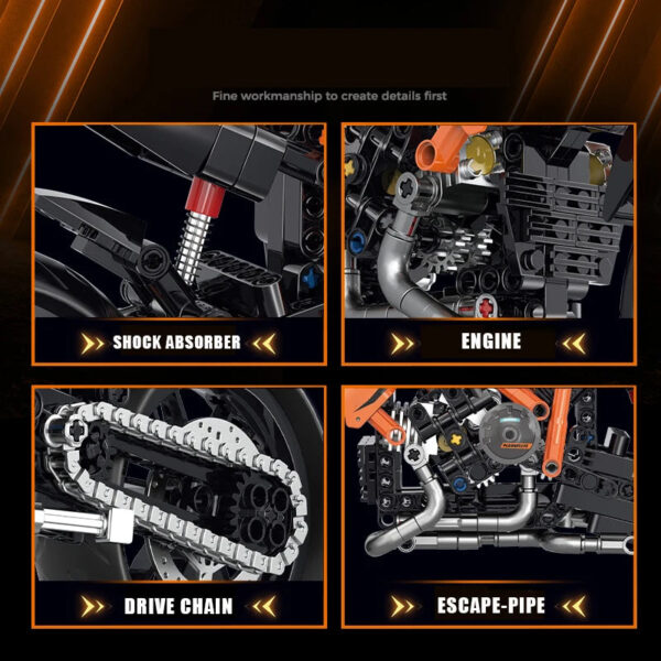 KTM SUPER DUKE 1290R | 529 PIECES - Image 3