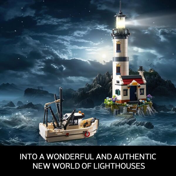 LIGHTHOUSE WITH RESCUE BOAT | 1677 PIECES - Image 5