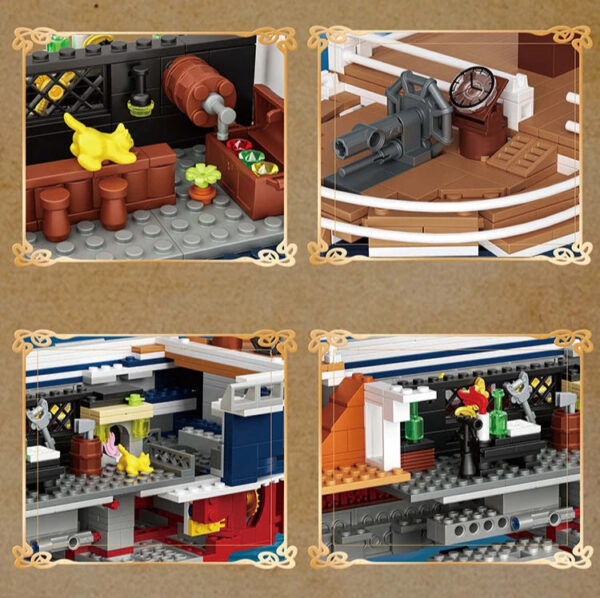 BLACK PEARL PIRATE SHIP | 1424 PIECES - Image 4