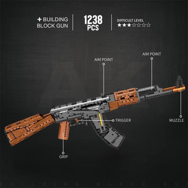 AK47 ASSAULT RIFLE | 1238 PIECES - Image 2