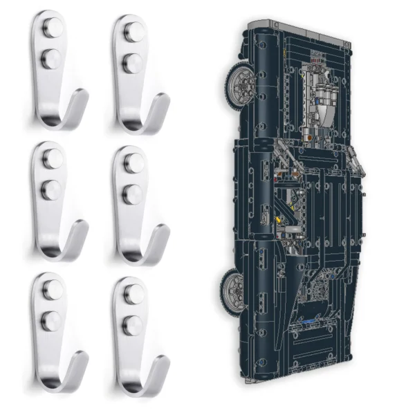 WALL MOUNT HOOKS FOR MODEL DISPLAY (6-PACK) - Image 6