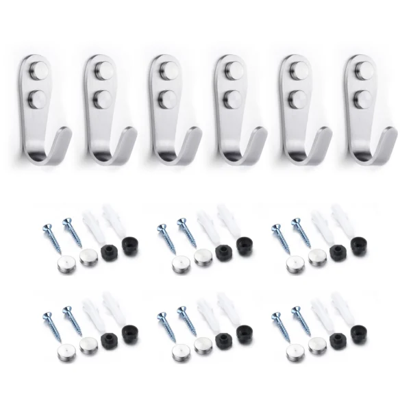 WALL MOUNT HOOKS FOR MODEL DISPLAY (6-PACK) - Image 2