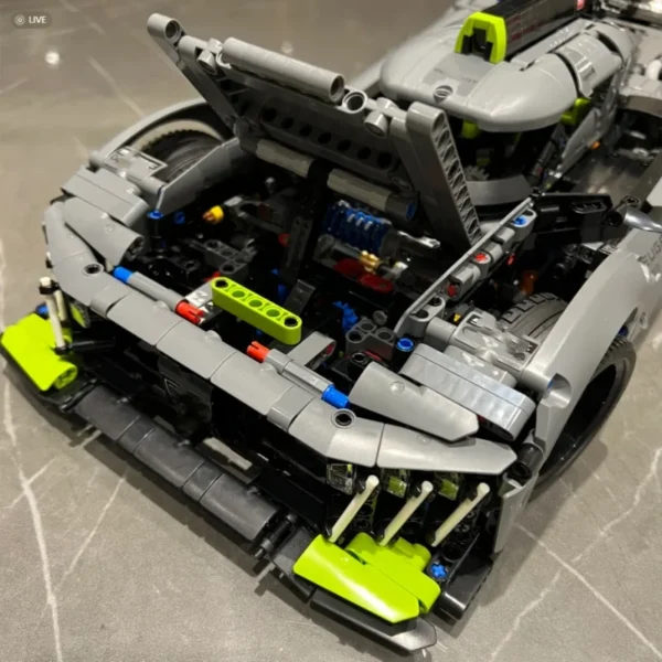 PEUGEOT LE MANS RACE CAR 9X8 | 1775PCS - Image 4